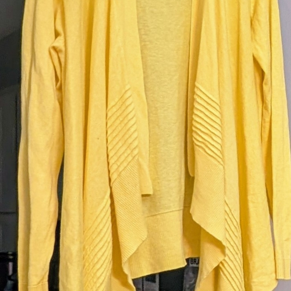 89th & Madison Vibrant Yellow Cardigan